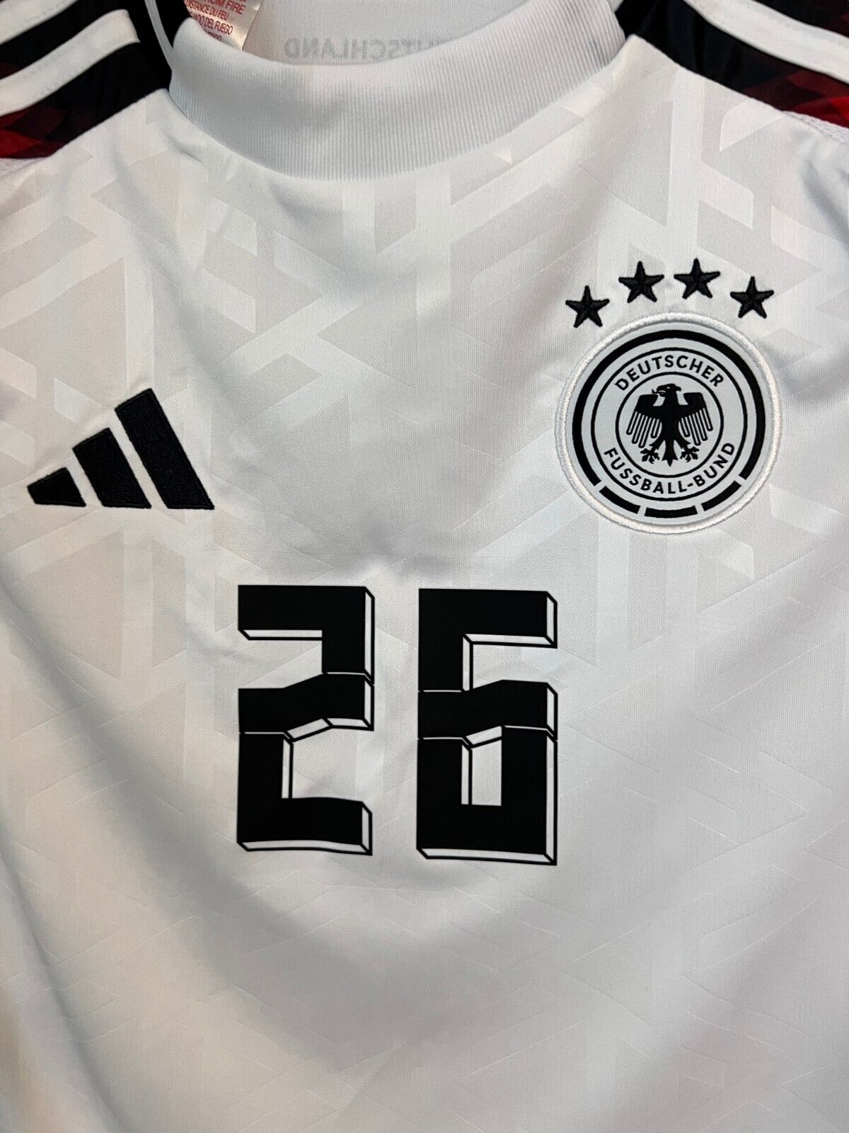Undav Germany Jersey 2024 Home Soccer Football Adidas DFB IP6130 Boys Size M