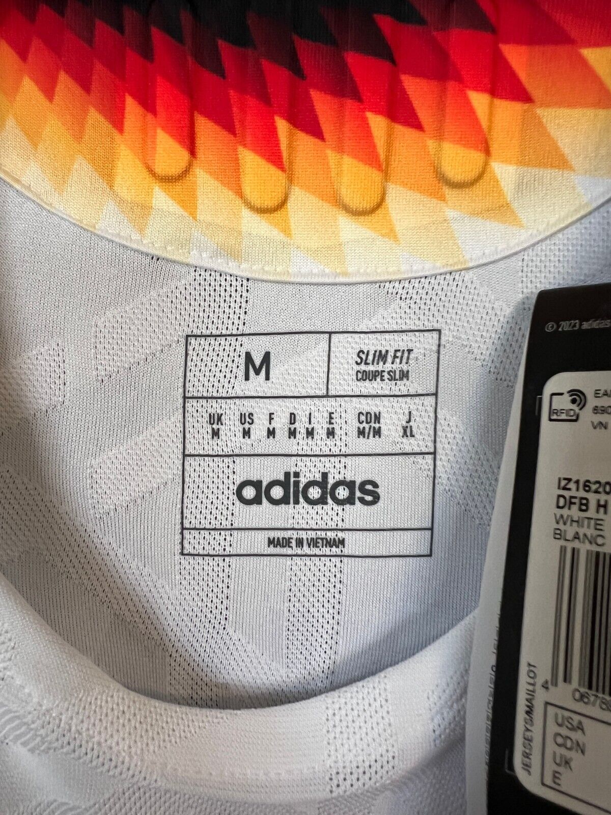 Germany Jersey 2024 Home HEAT.RDY Soccer Shirt Adidas IZ1620 Mens Size M