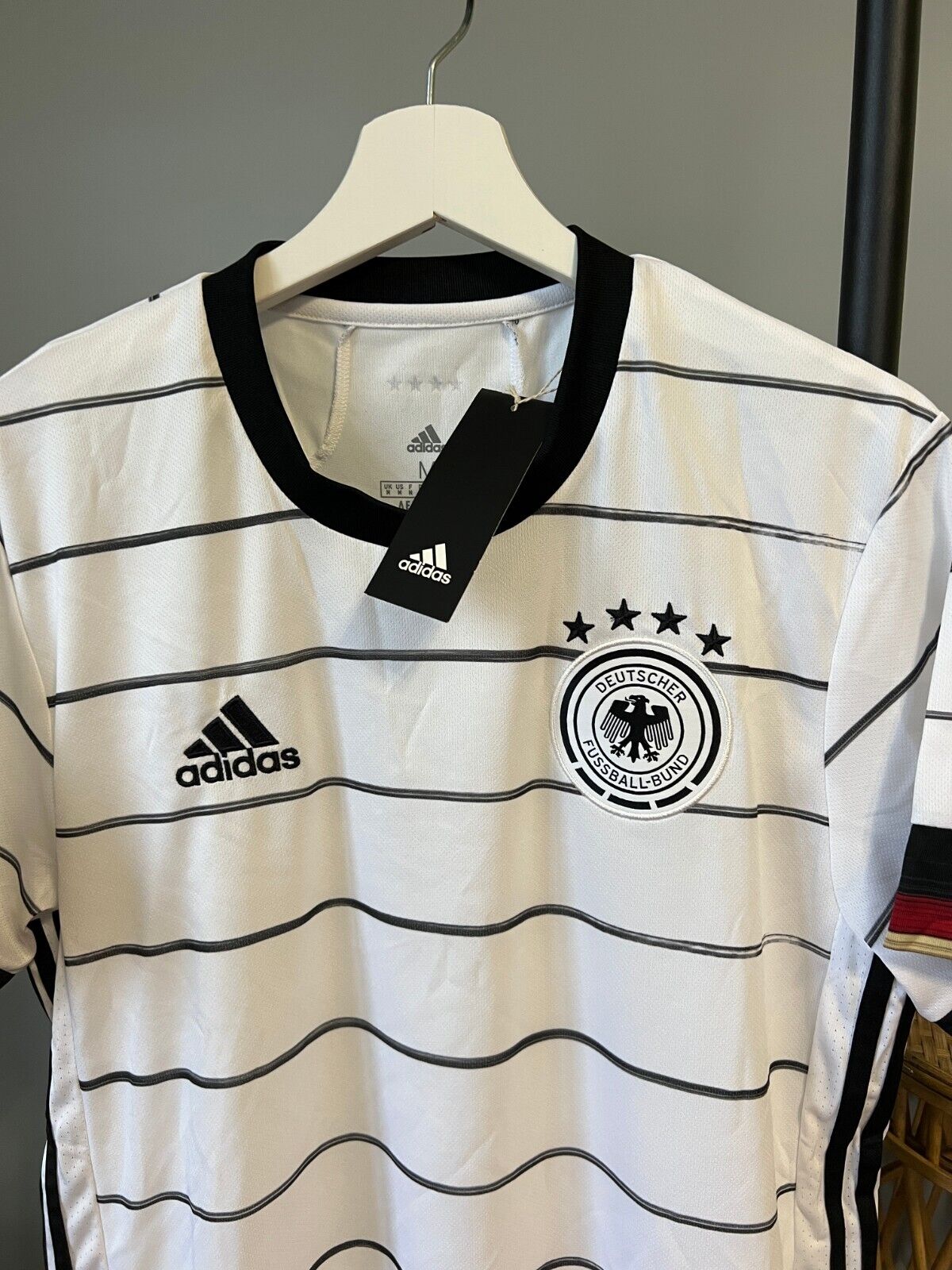 Adidas Germany 2020 Home Soccer Jersey Mens Size M EH6105