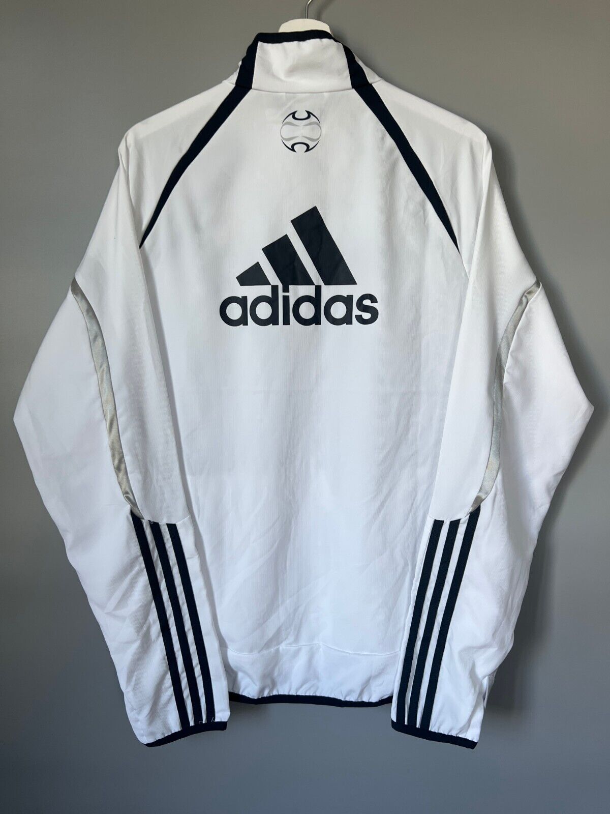 Real Madrid Teamgeist Jacket 2006x2021 White Soccer Adidas HA2537 Mens Size M