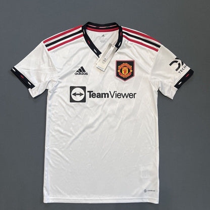 Garnacho Manchester United Jersey 22/23 Away Mens Soccer Shirt Adidas Size S