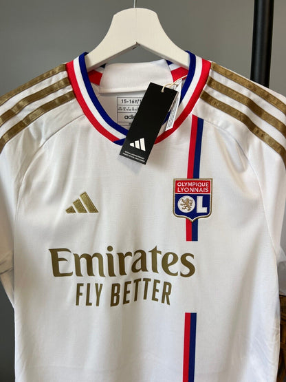 Olympique Lyonnais 23/24 Home Jersey Soccer Football Shirt Adidas Size XL Boys