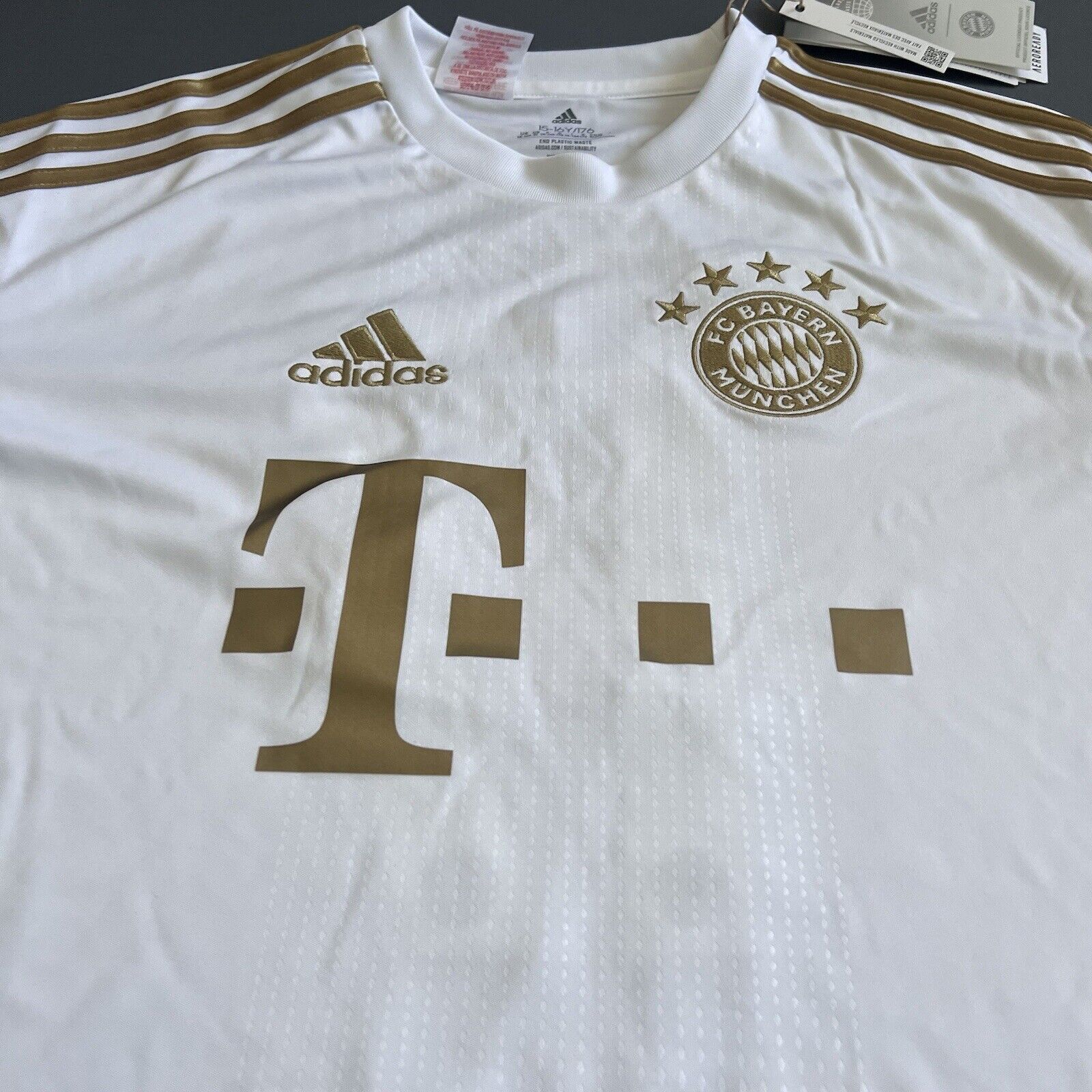 Mane Bayern Munich Jersey 22-23 Away Boys Soccer Shirt Size XL HI3880 Adidas