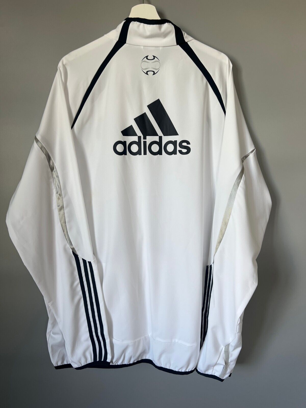 Real Madrid Teamgeist Jacket 2006x2021 White Soccer Adidas HA2537 Mens Size XXL