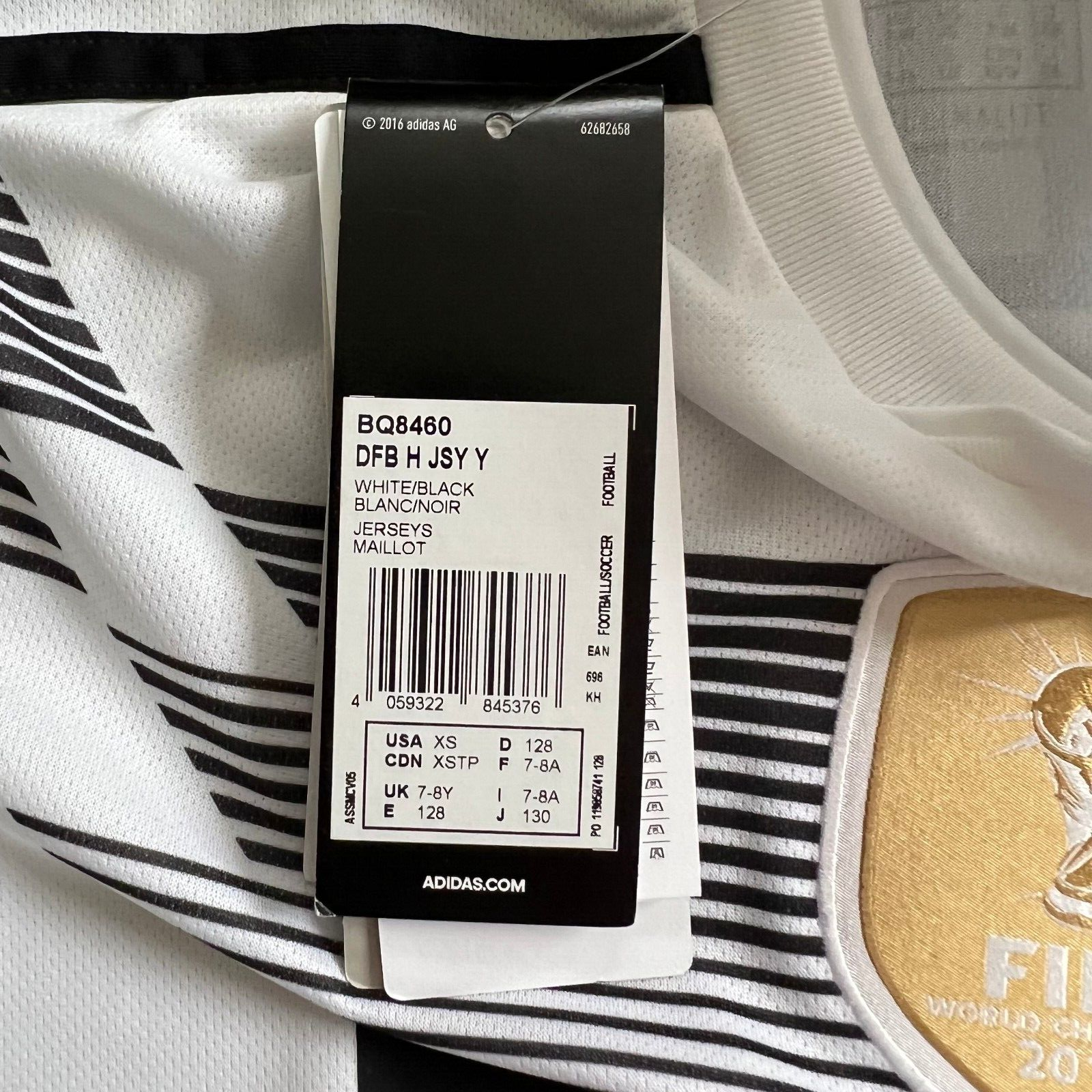Kroos Germany Jersey 2018 2019 Home Football Shirt Trikot Adidas Boys Size XS
