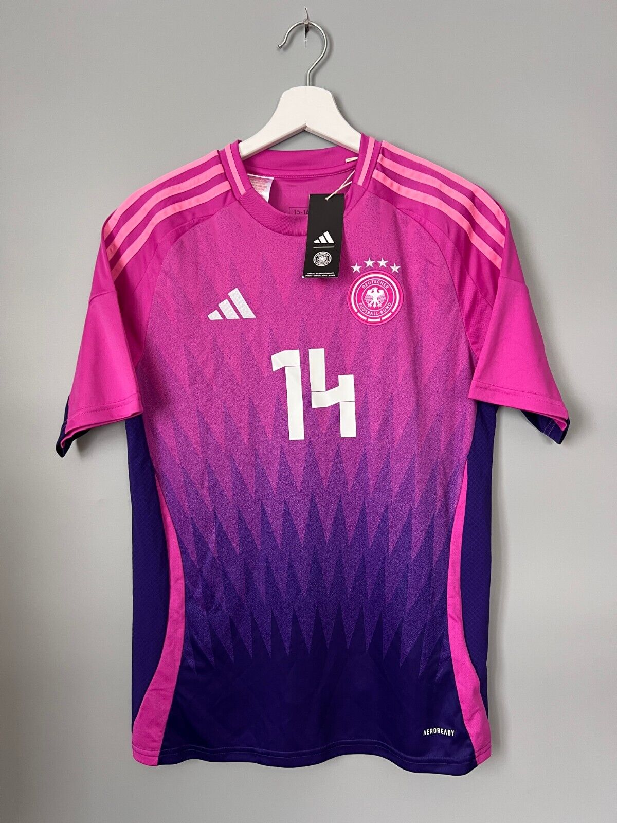 Musiala Germany Jersey 24 Away Soccer Football Shirt Adidas IP8161 Boys Size XL