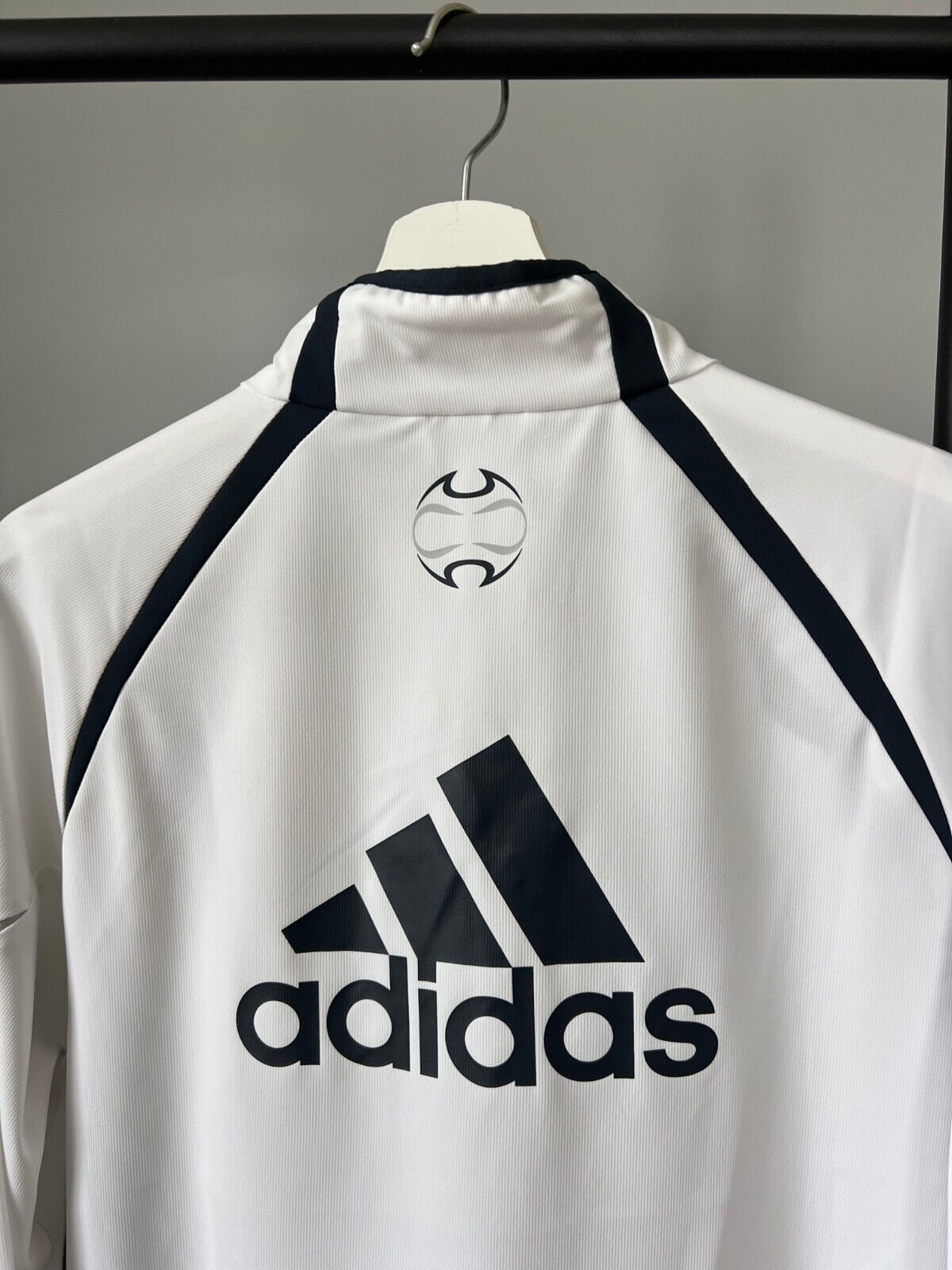 Real Madrid Teamgeist Jacket 2006 x 2021 White Soccer Adidas HA2537 Mens Size M