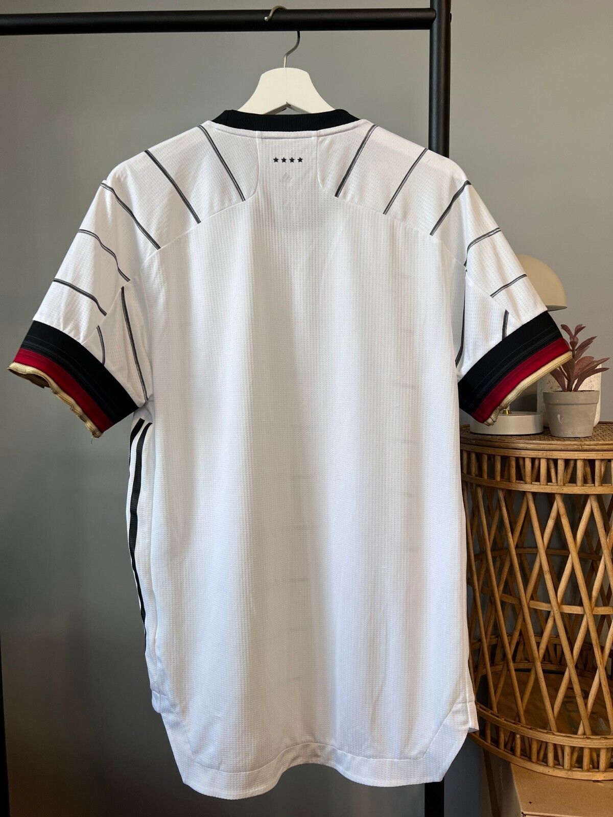 Germany Jersey 2020 Home Authentic Soccer Shirt Adidas EH6104 Mens Size M