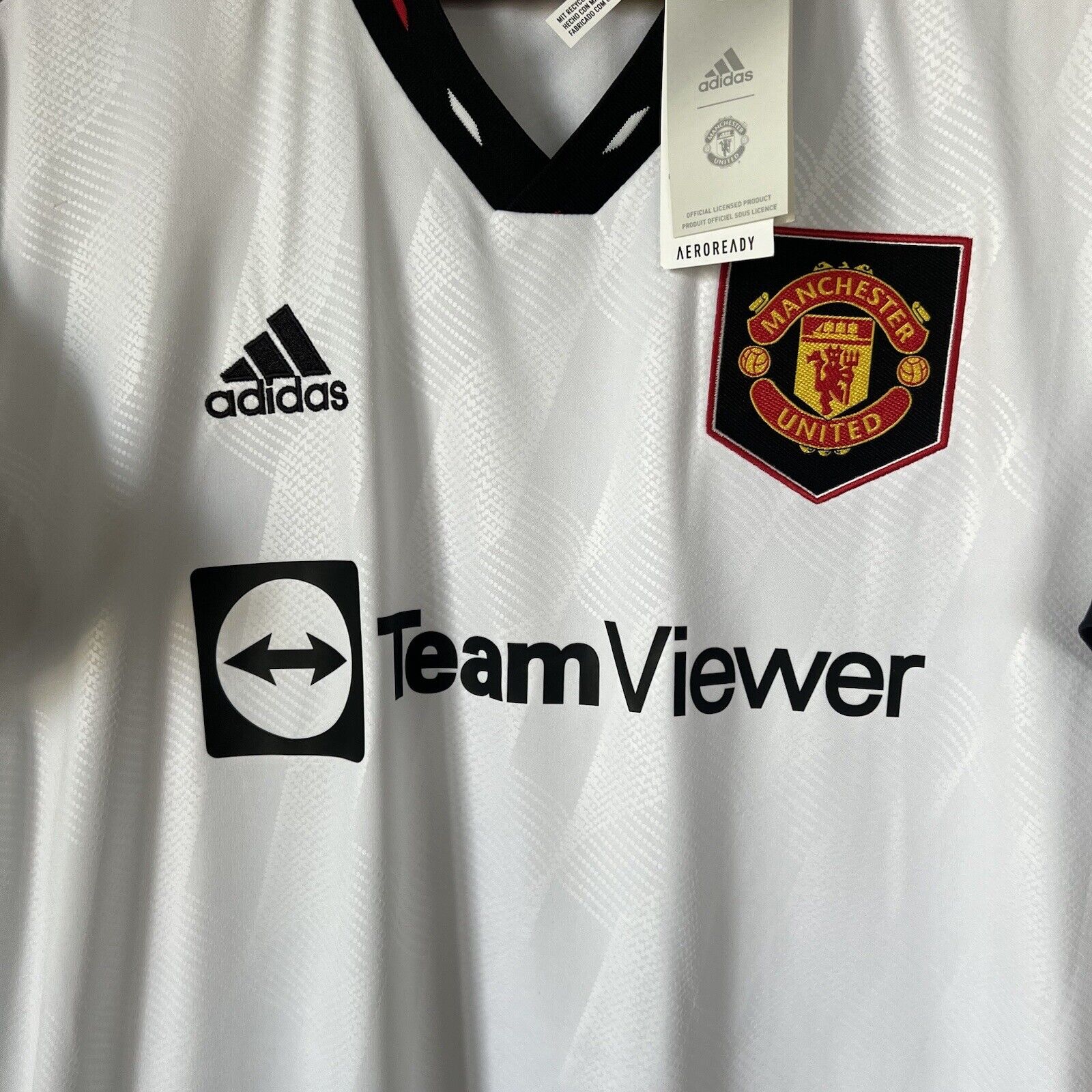 Eriksen Manchester United Jersey 2022/23 Away Adidas H13880 Football Shirt Large