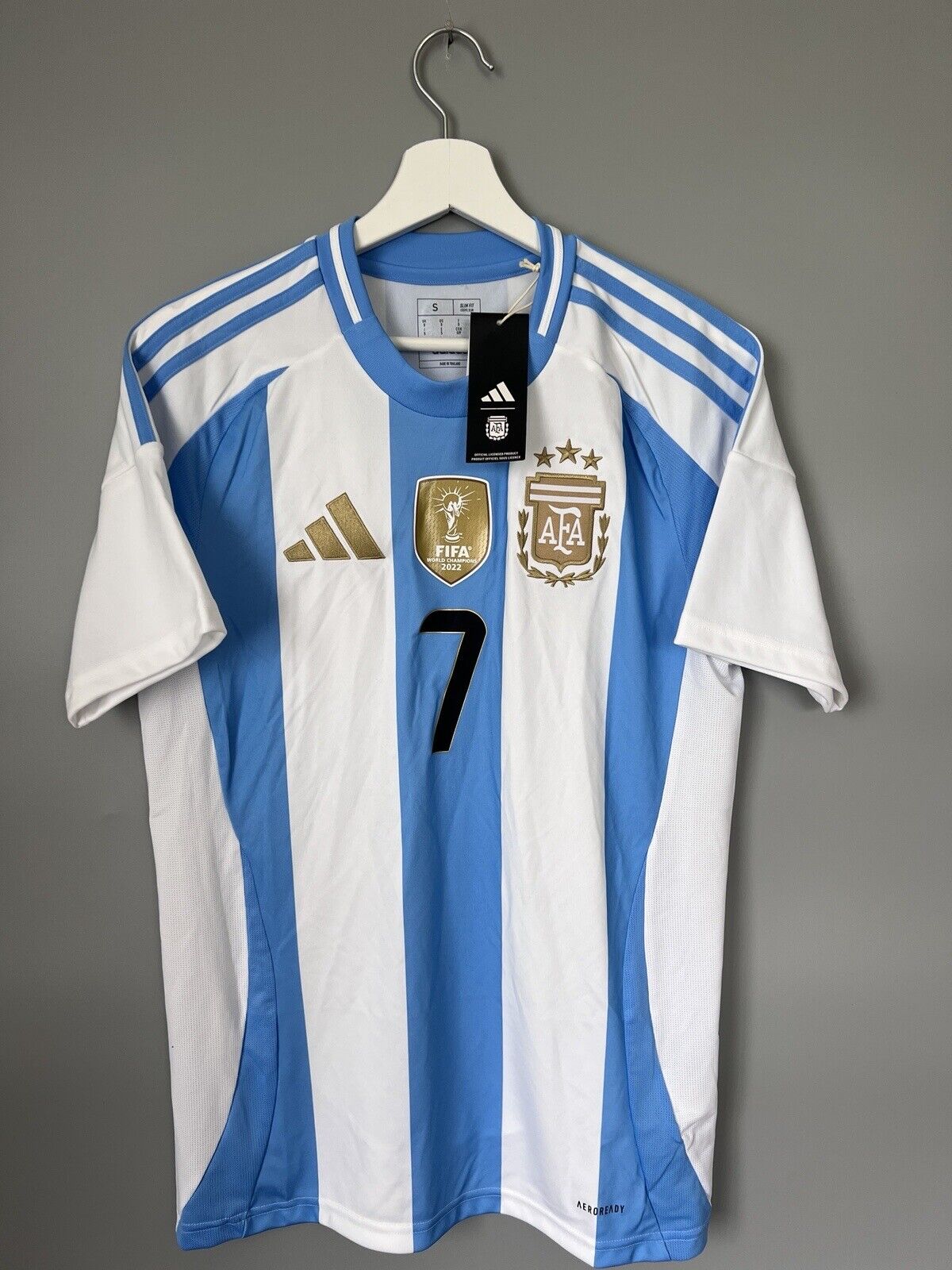Argentina Jersey 2024 Home Soccer Football Shirt IP8409 Adidas Mens Size S