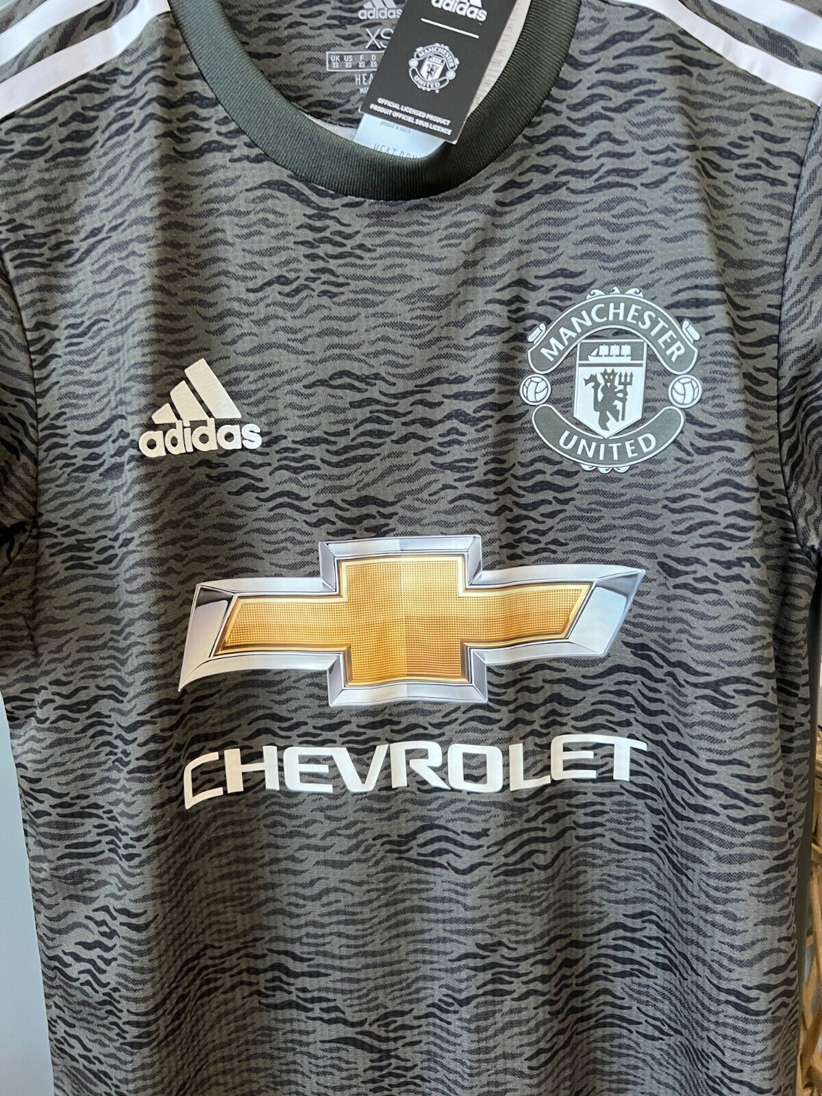 Rashford Manchester United Jersey Away 20/21 Authentic Adidas Soccer Shirt Sz XS