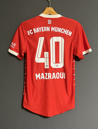 Mazraoui Bayern Munich Jersey 2023 Home Authentic Mens Soccer Shirt Adidas Sz XS