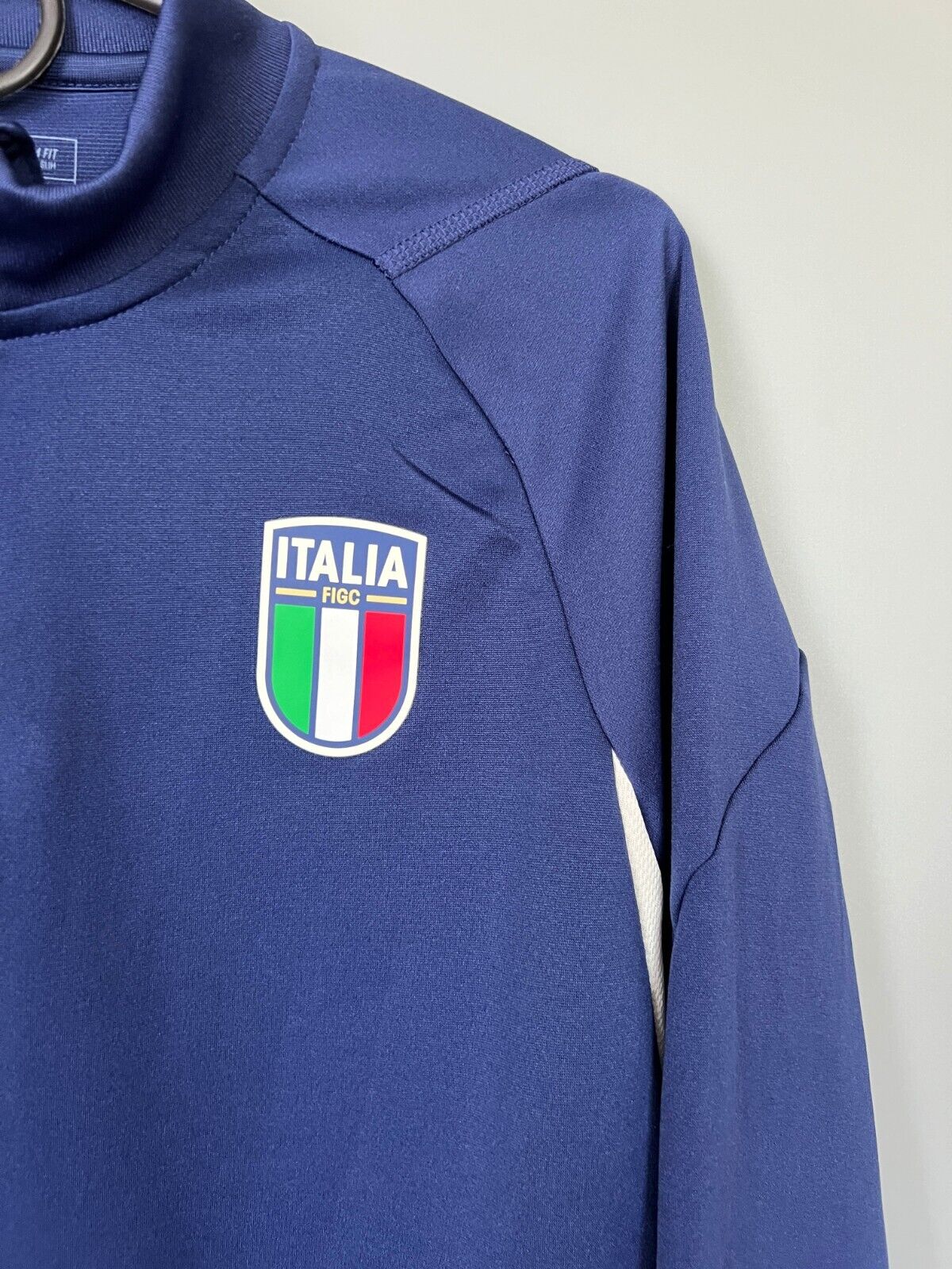 Italy Training Top Football Soccer Jacket - Blue Adidas Women Size L