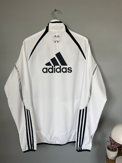 Real Madrid Teamgeist Jacket 2006x2021 White Soccer Adidas HA2537 Mens Size M