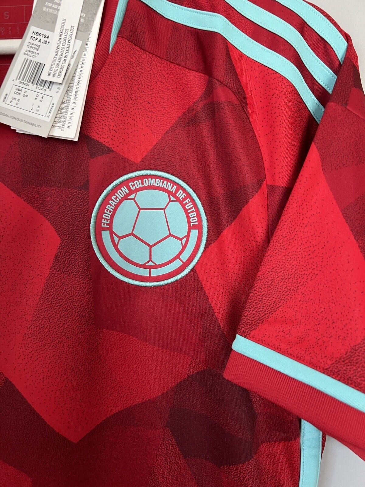 Colombia Jersey 2022 Away Soccer Football Shirt Adidas HB9164 Mens Size S