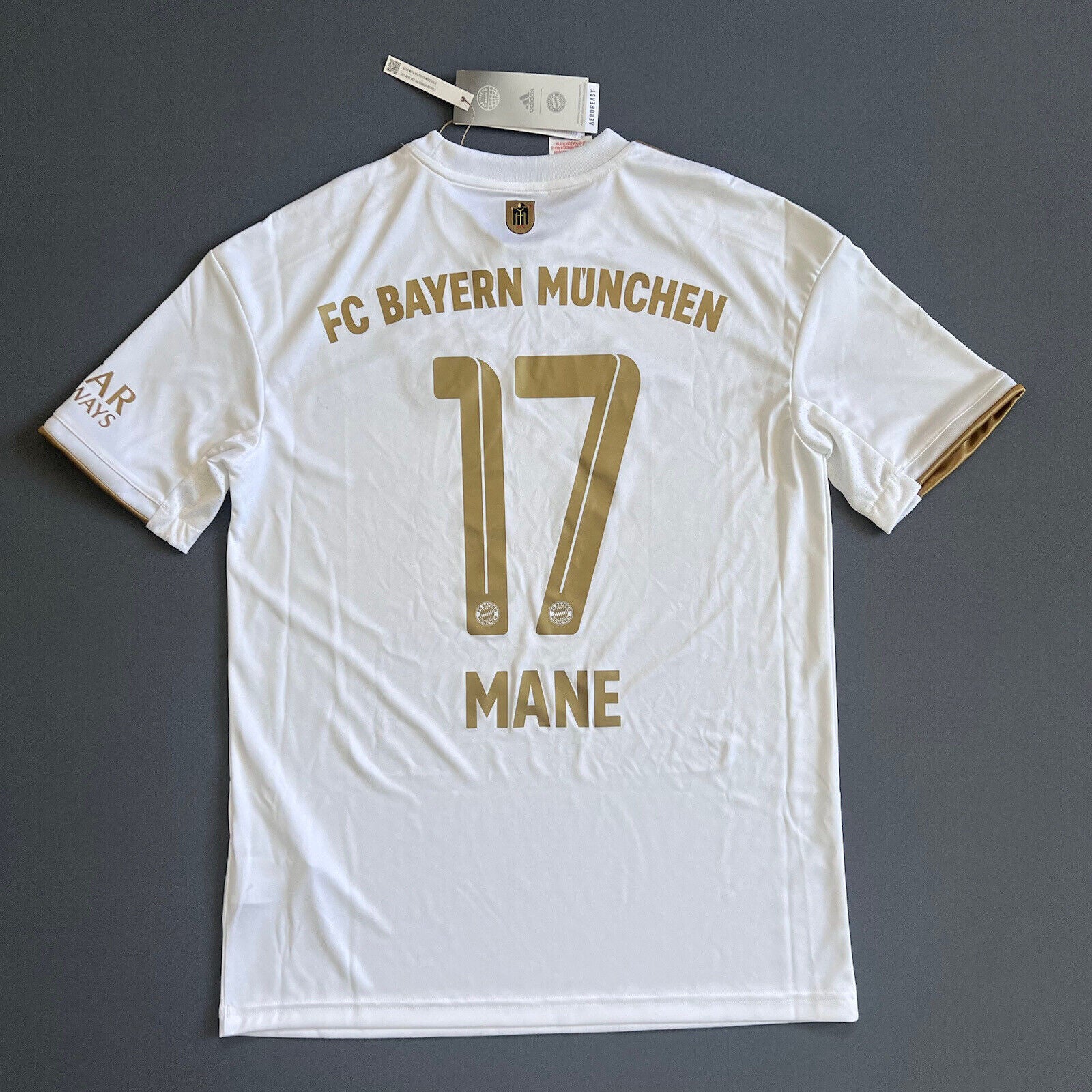 Mane Bayern Munich Jersey 22-23 Away Boys Soccer Shirt Size XL HI3880 Adidas