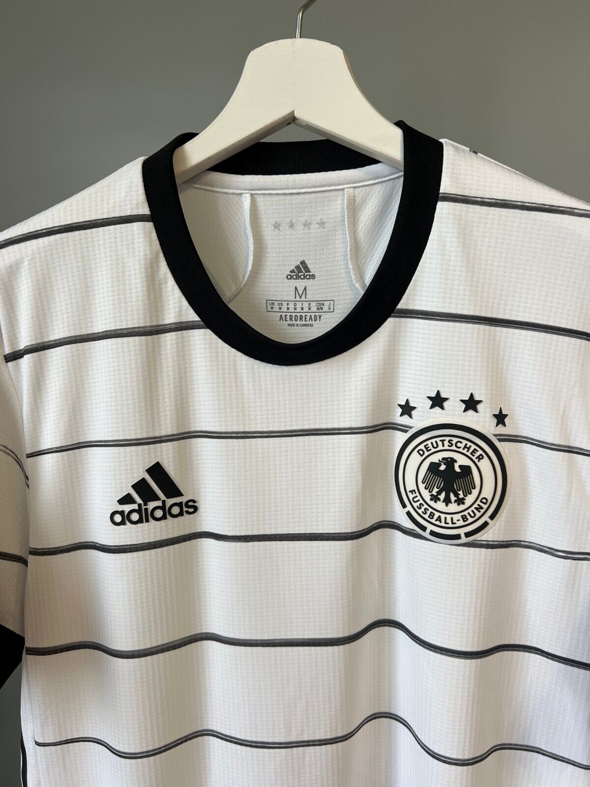Germany Jersey 2020 Home Player Issue Soccer Shirt Adidas EH6104 Mens Size M
