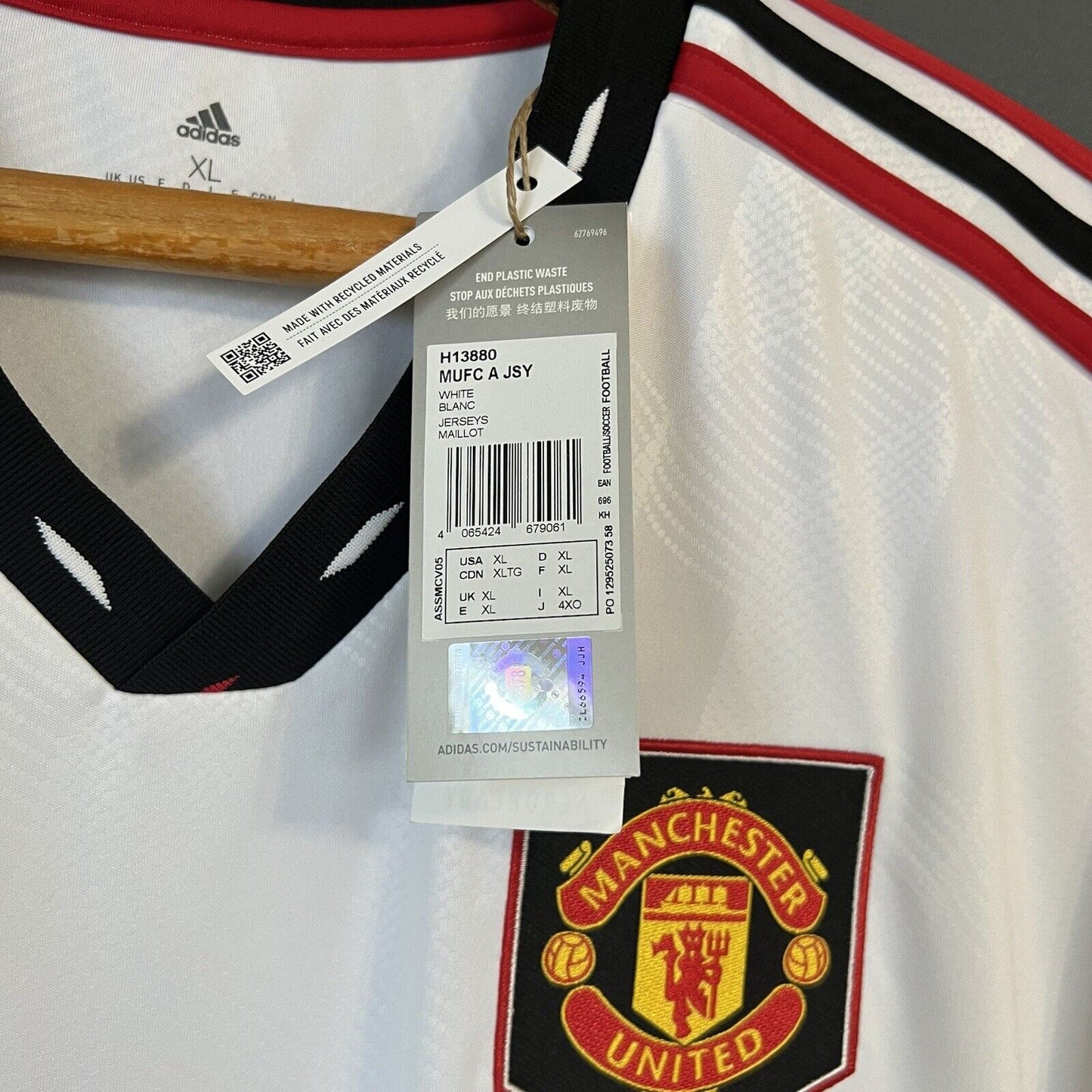 Manchester United Jersey 2022/23 Away Mens Adidas H13880 Football Shirt Size XL
