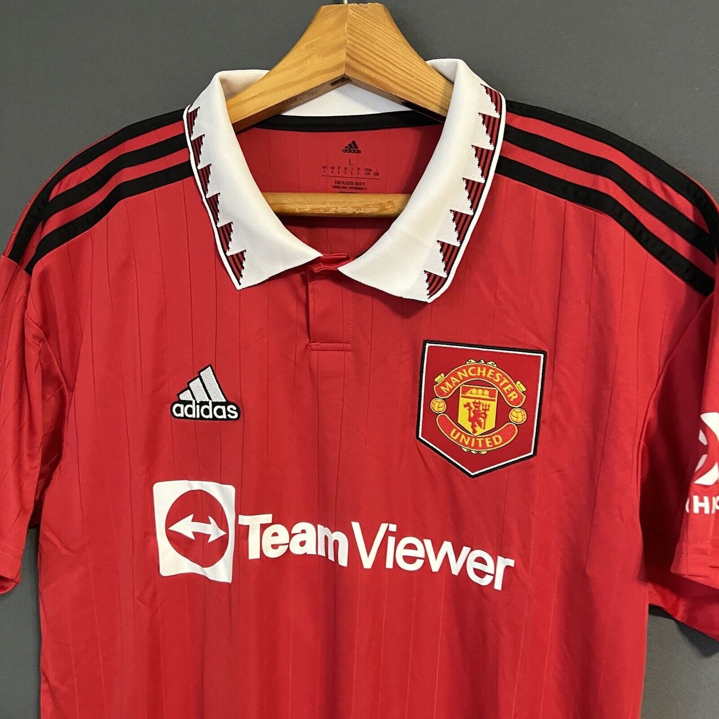 Manchester United Jersey 2022/23 Home Large Football Soccer Trikot Adidas H13881