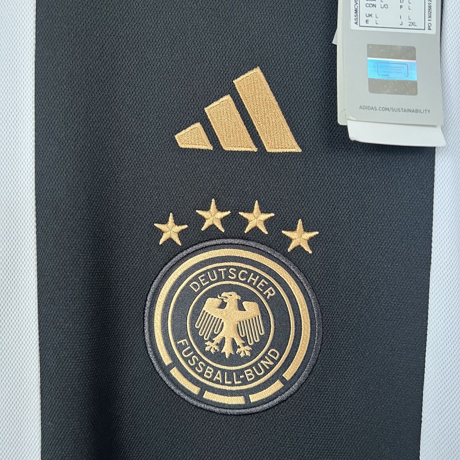 Germany Jersey 2022 2023 Home Size L Mens Football Shirt HJ9606 Adidas