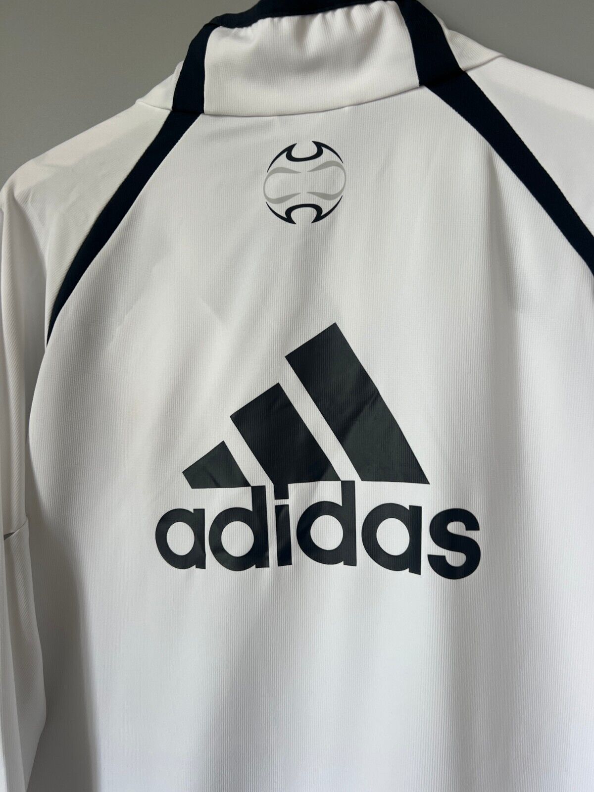 Real Madrid Teamgeist Jacket 2006x2021 White Soccer Adidas HA2537 Mens Size 2XL