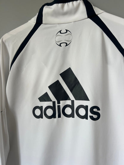 Real Madrid Teamgeist Jacket 2006x2021 White Soccer Adidas HA2537 Mens Size 2XL