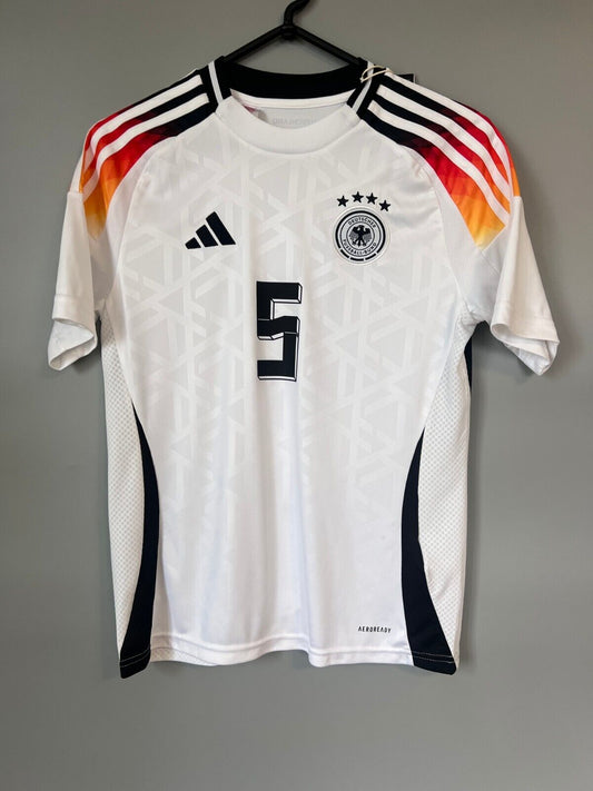 Germany Jersey 2024 Home Soccer Football Adidas DFB IP6130 Boys Size L