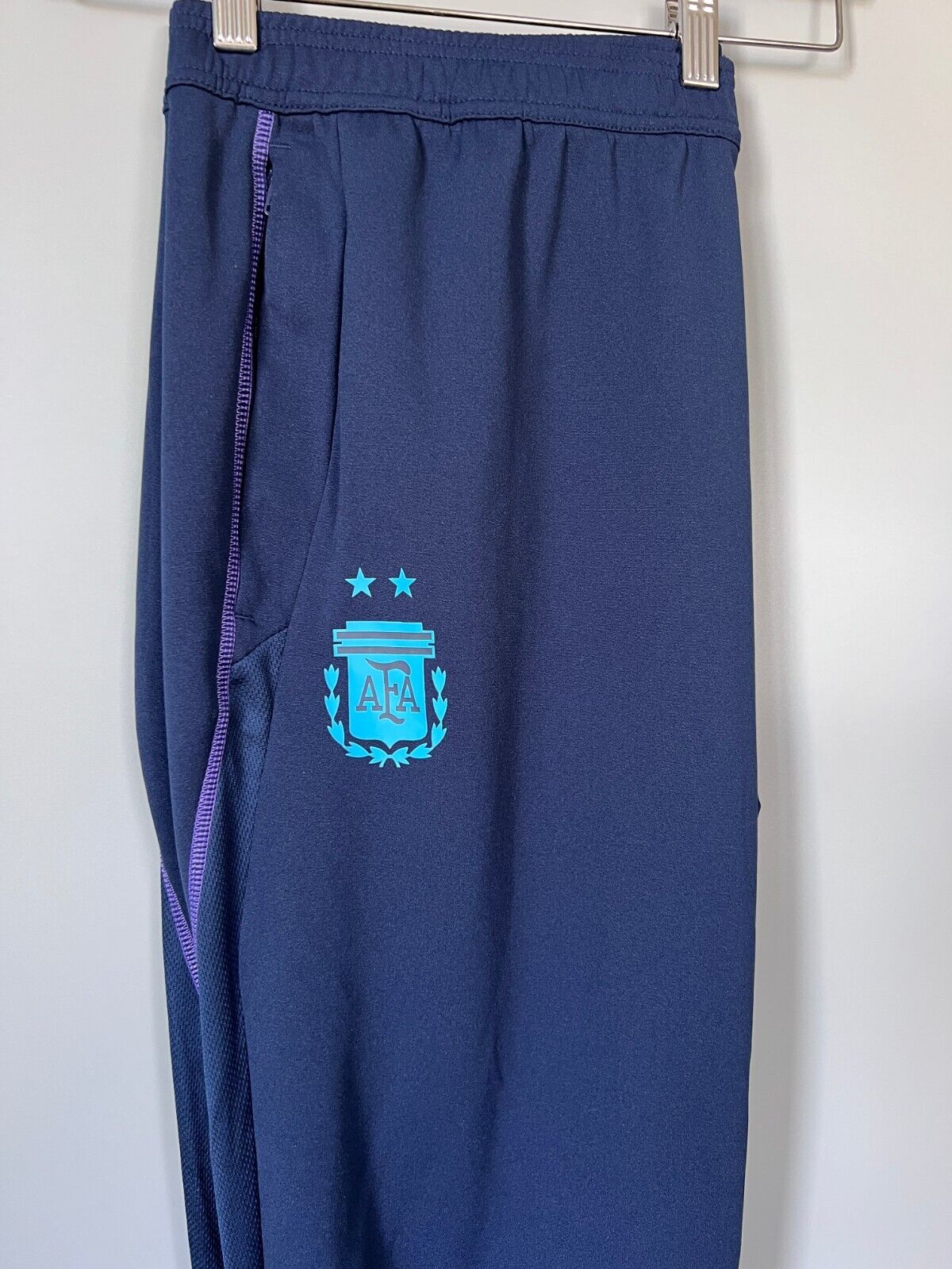 Argentina Tiro 23 Training Pants Blue Football Soccer Adidas HF3914 Mens Size XL