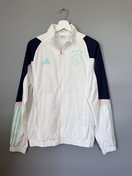 Ajax Amsterdam Jacket Presentation Football Soccer Adidas HZ7767 Mens Size S