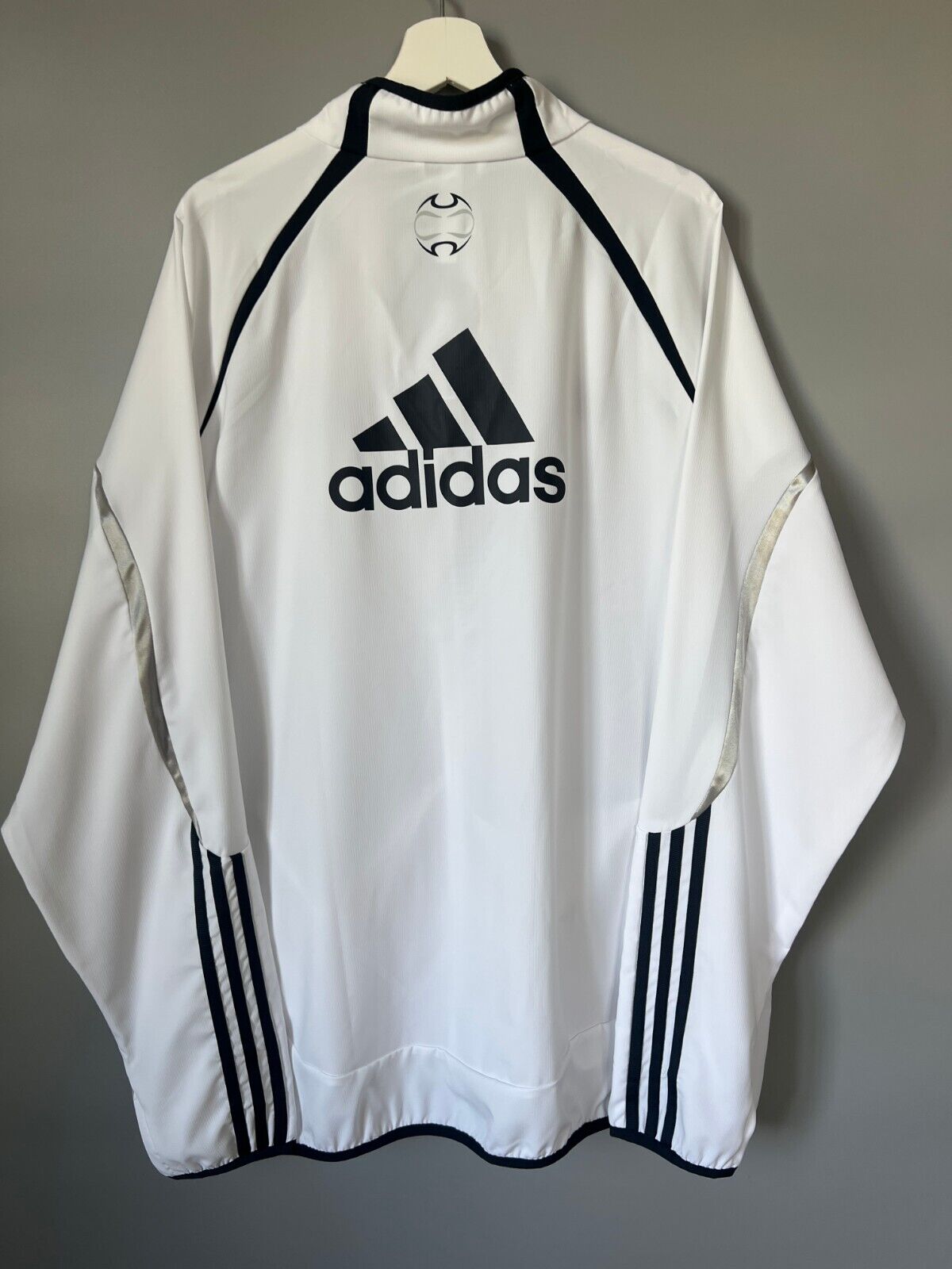 Real Madrid Teamgeist Jacket 2006x2021 White Soccer Adidas HA2537 Mens Size XXL