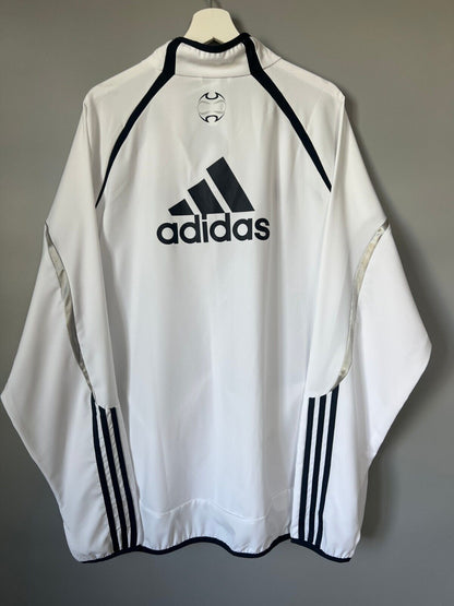 Real Madrid Teamgeist Jacket 2006x2021 White Soccer Adidas HA2537 Mens Size XXL