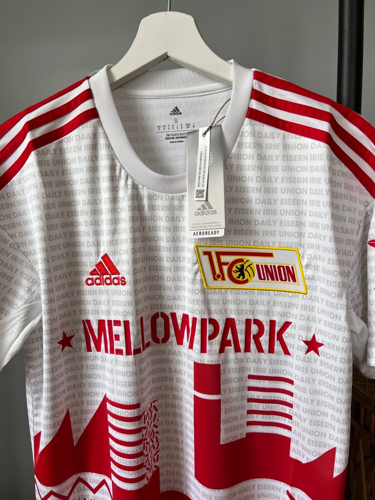 1. FC Union Berlin Jersey 22/23 Fourth Soccer Football Shirt Adidas Mens Size S