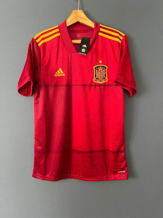 SPAIN JERSEY 20-22 HOME MEDIUM MENS FOOTBALL SOCCER SHIRT MAILLOT FR8361 ADIDAS