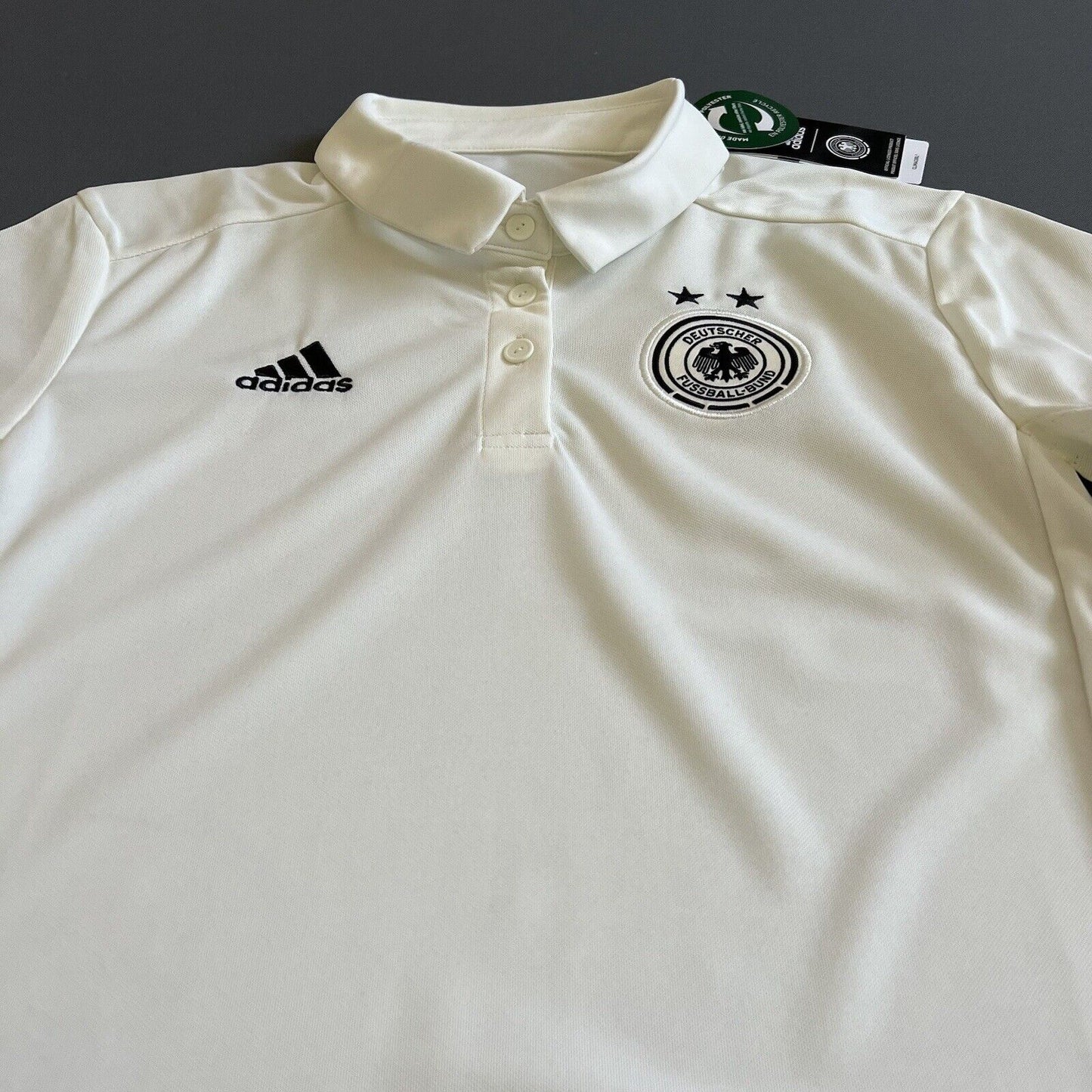 Germany Jersey Training Polo Women Football Soccer Shirt Size S Adidas BNWT