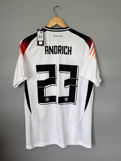 Andrich Germany Jersey 2024 Home Soccer Football Shirt Adidas IP8139 Mens Size L
