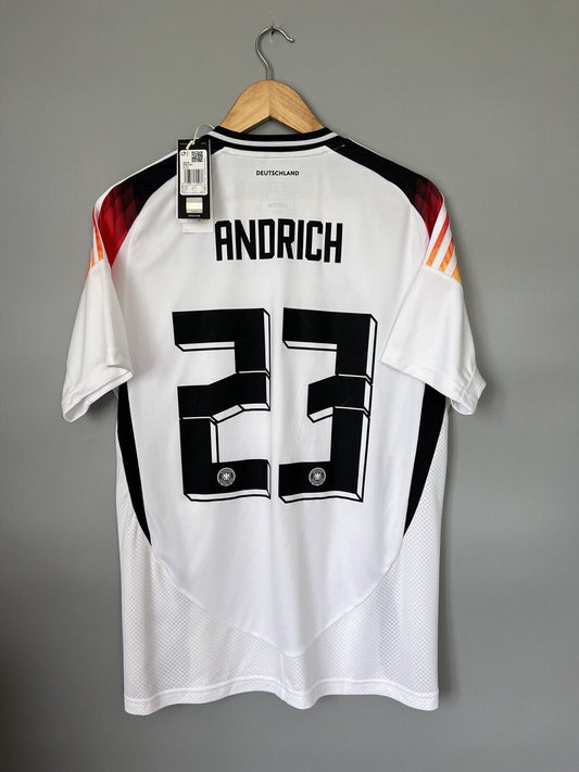 Andrich Germany Jersey 2024 Home Soccer Football Shirt Adidas IP8139 Mens Size L
