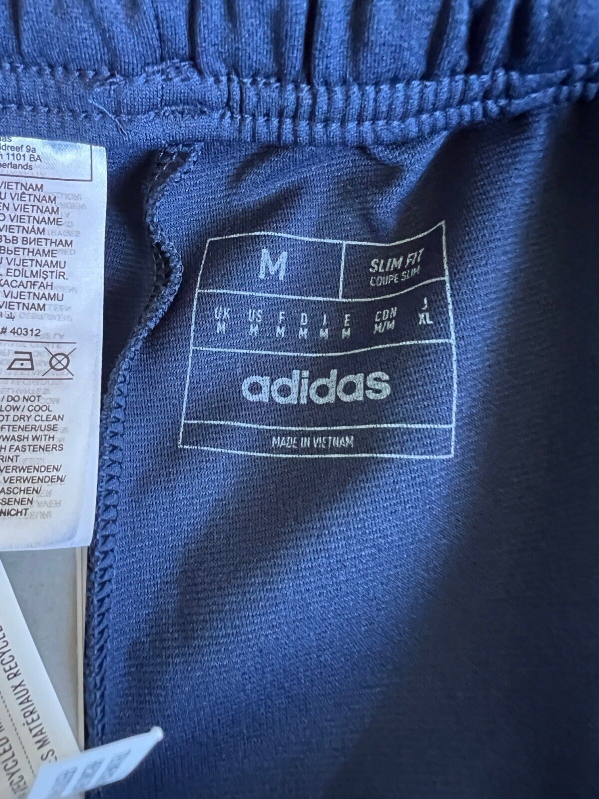 Argentina Tiro 23 Training Pants Blue Football Soccer Adidas HF3914 Mens Size M