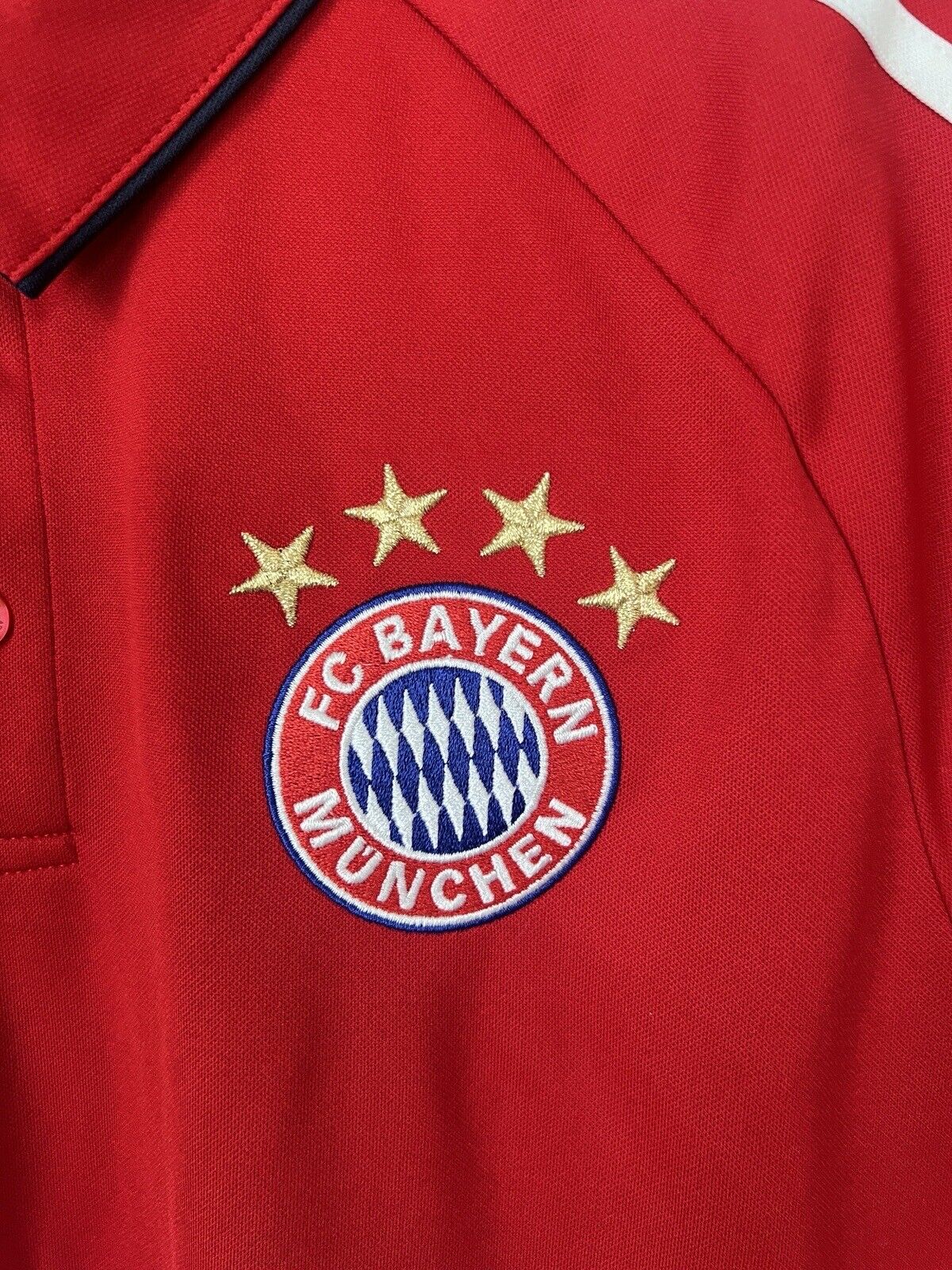 Bayern Munich Polo Jersey 2017-2018 Mens Soccer Shirt BQ2435 Adidas Size M