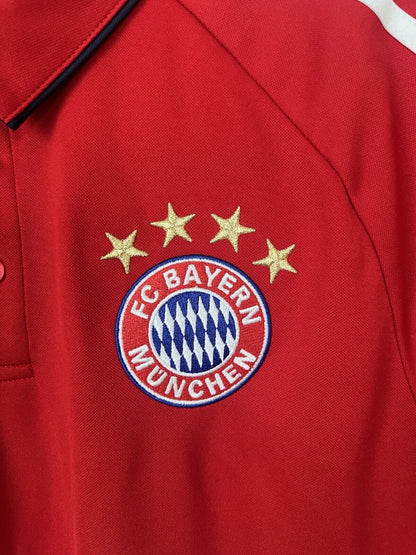 Bayern Munich Polo Jersey 2017-2018 Mens Soccer Shirt BQ2435 Adidas Size M