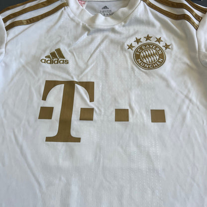 Muller Bayern Munich Jersey 22-23 Away Boys Soccer Shirt Size XS HI3880 Adidas