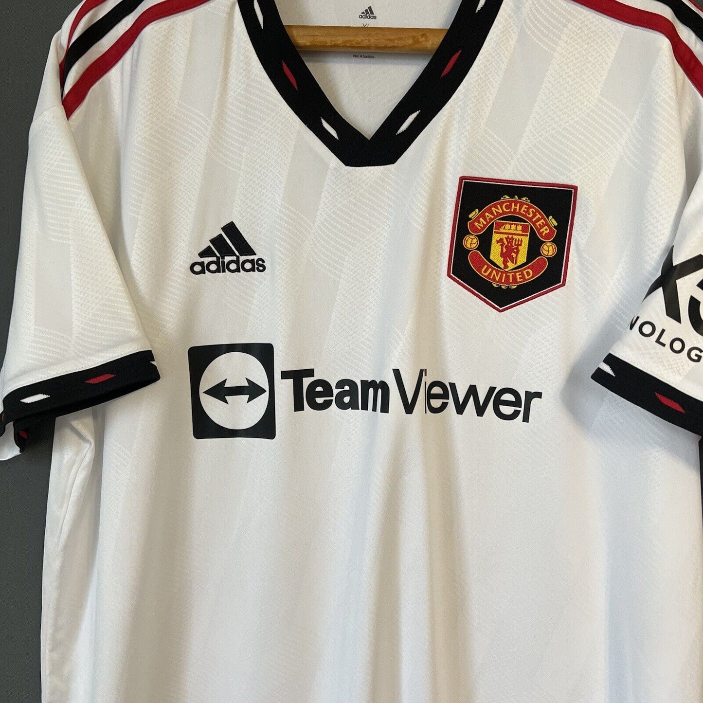 Manchester United Jersey 2022/23 Away Mens H13880 Adidas Football Shirt Size XL