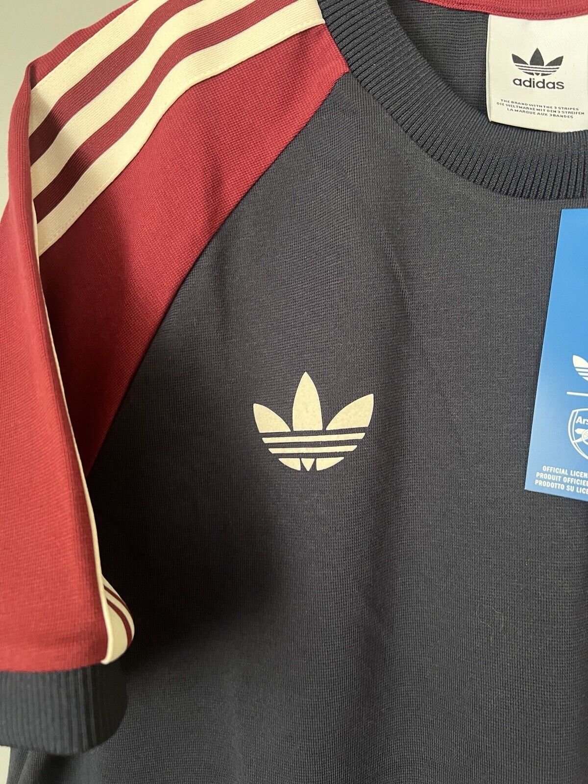 ARSENAL JERSEY 24/25 ORIGINALS 3 STRIPES SOCCER FOOTBALL T-SHIRT ADIDAS IY0053