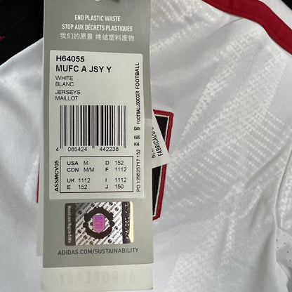 Manchester United 2022-23 Away Size M 11-12Y Boys Adidas Soccer Football Shirt