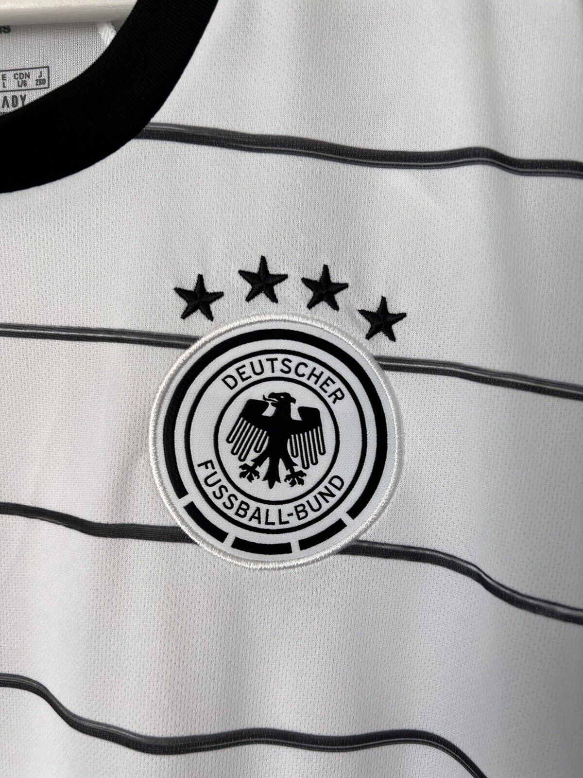 Germany Jersey Home Soccer Football Shirt Adidas DFB EH6105 Mens Size L
