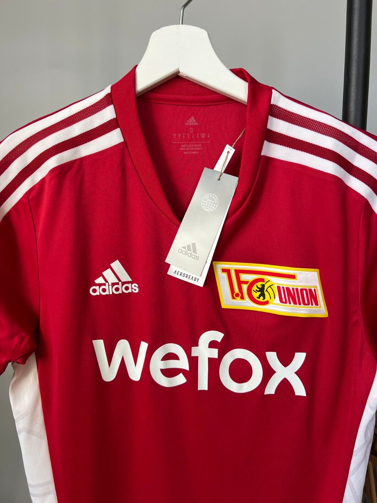 1. FC Union Berlin Jersey Training Soccer Football Shirt Adidas Mens Size S