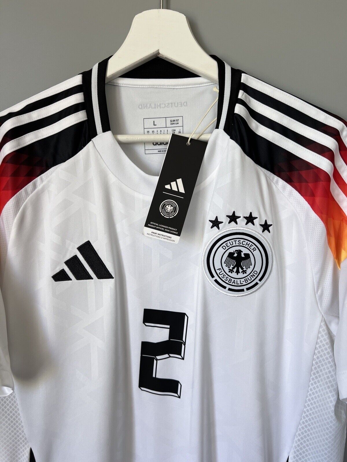 Germany Jersey EURO 2024 Home Soccer Football Shirt Adidas IP8139 Mens Size L