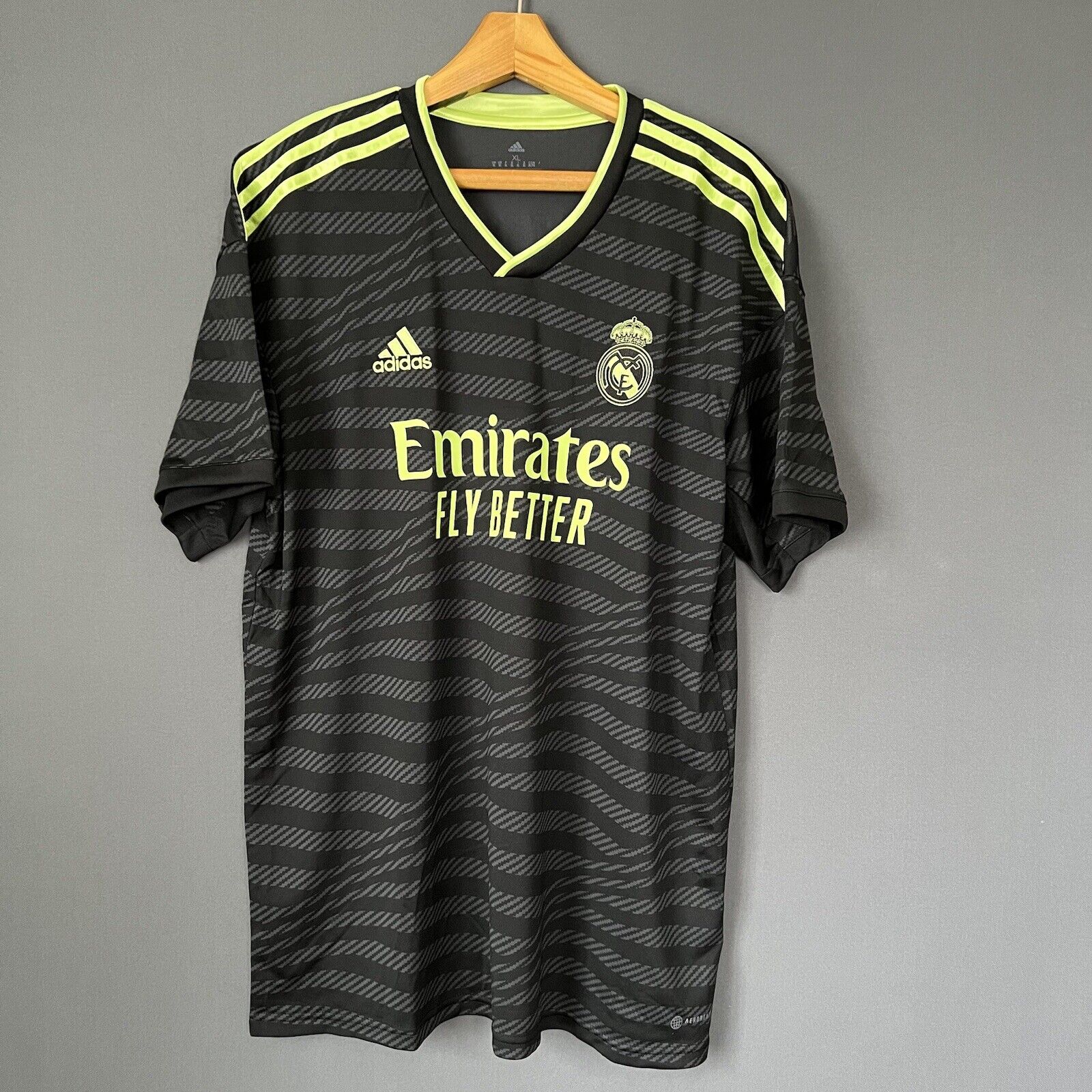 Benzema Real Madrid Jersey 2022-2023 Third Sz XL Mens Soccer Shirt HI1656 Adidas