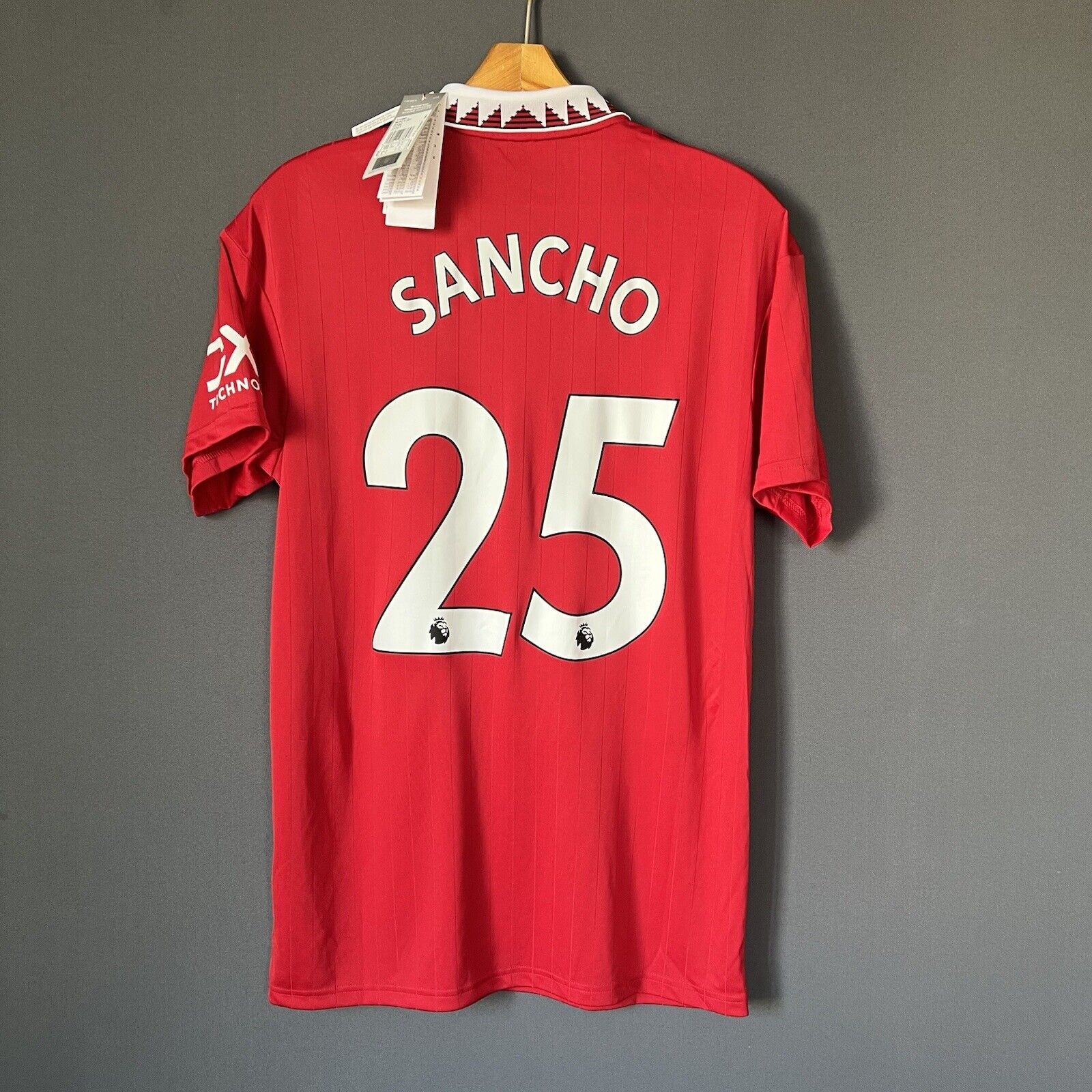Sancho Manchester United Jersey 2022-2023 Home Mens Adidas Football Shirt Medium