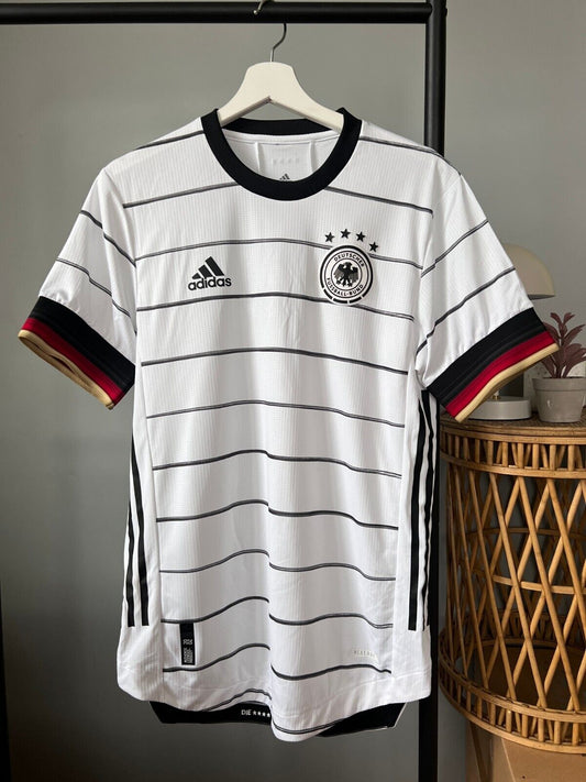 Germany Jersey 2020 Home Authentic Soccer Shirt Adidas EH6104 Mens Size S