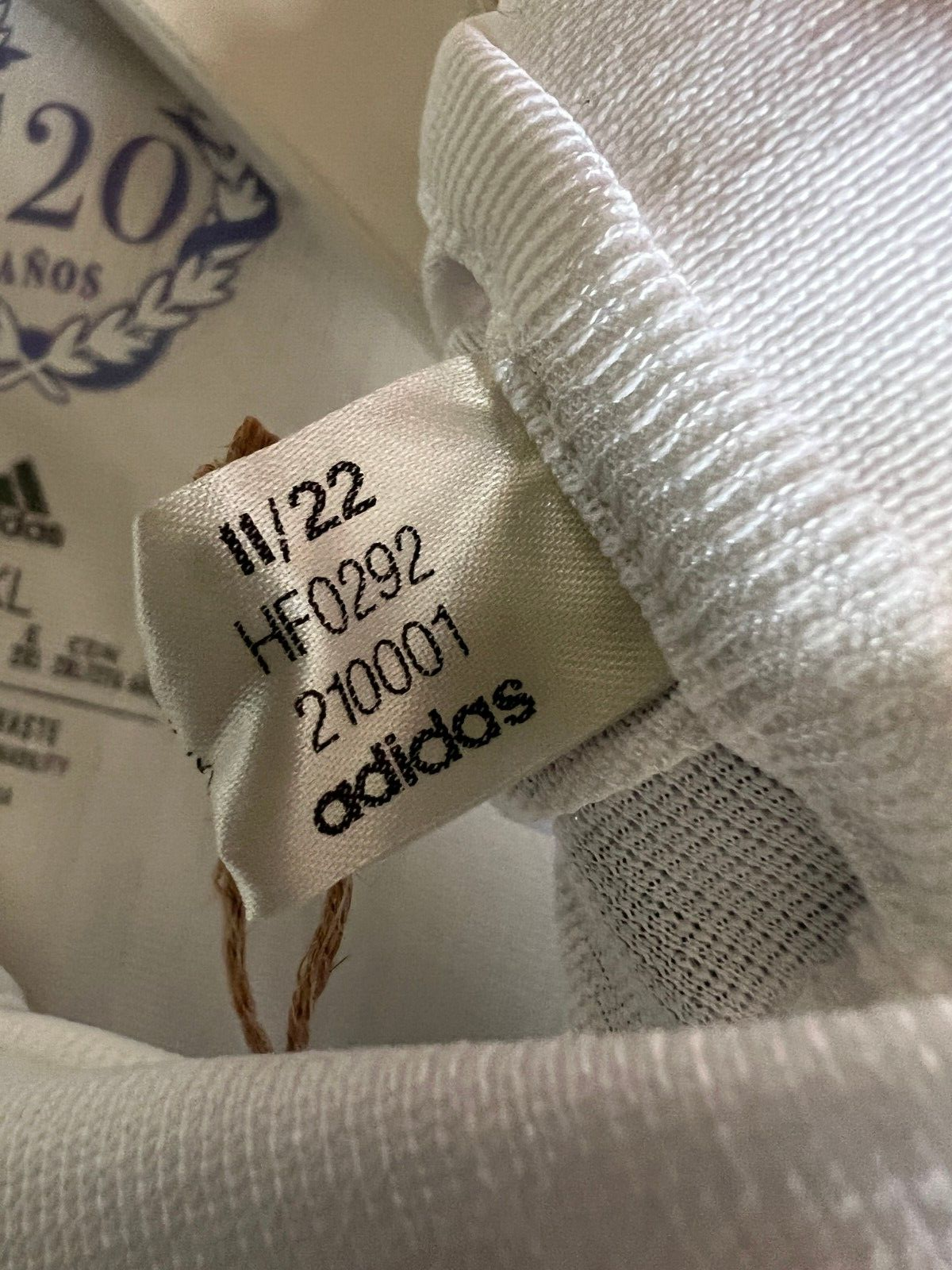 Real Madrid Jersey 22/23 Home Authentic Soccer Shirt HF0292 Adidas Mens Size 2XL